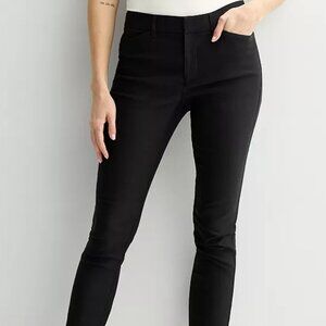 Women's Nine West Slim Ankle Pants Size 12, Black High Rise pants NWT (32x27)